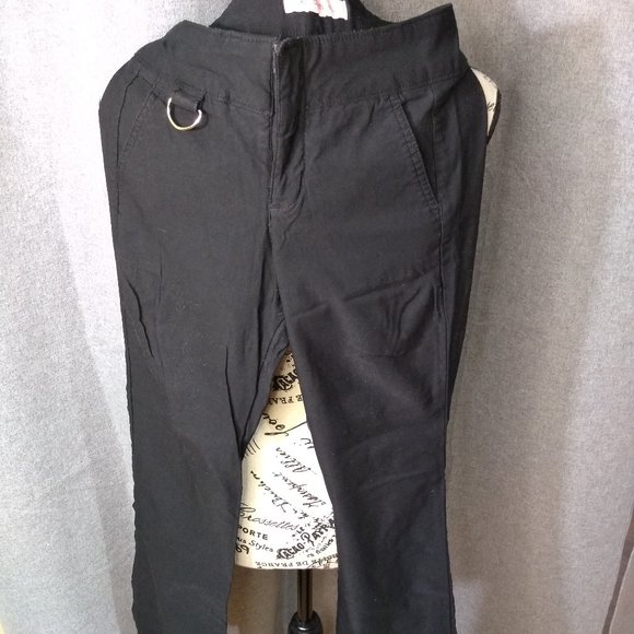 Rafaela black Capri pants size 12 petite black stretch - Picture 1 of 4
